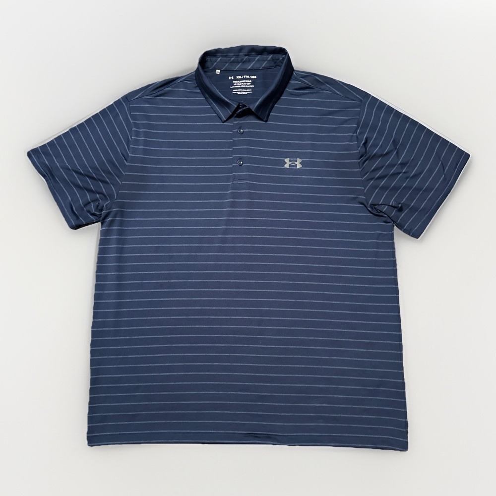 Under Armour Men's The Playoff‎ Polo Golf Shirt Size XXL Blue